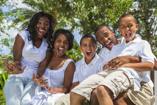Happy African American Family 2