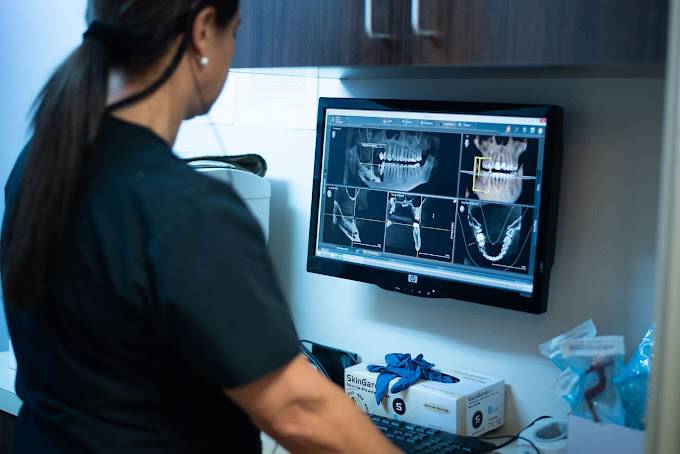 Dr. Cortadi analyzing dental x rays - Ablantis Dental in Encinitas, CA